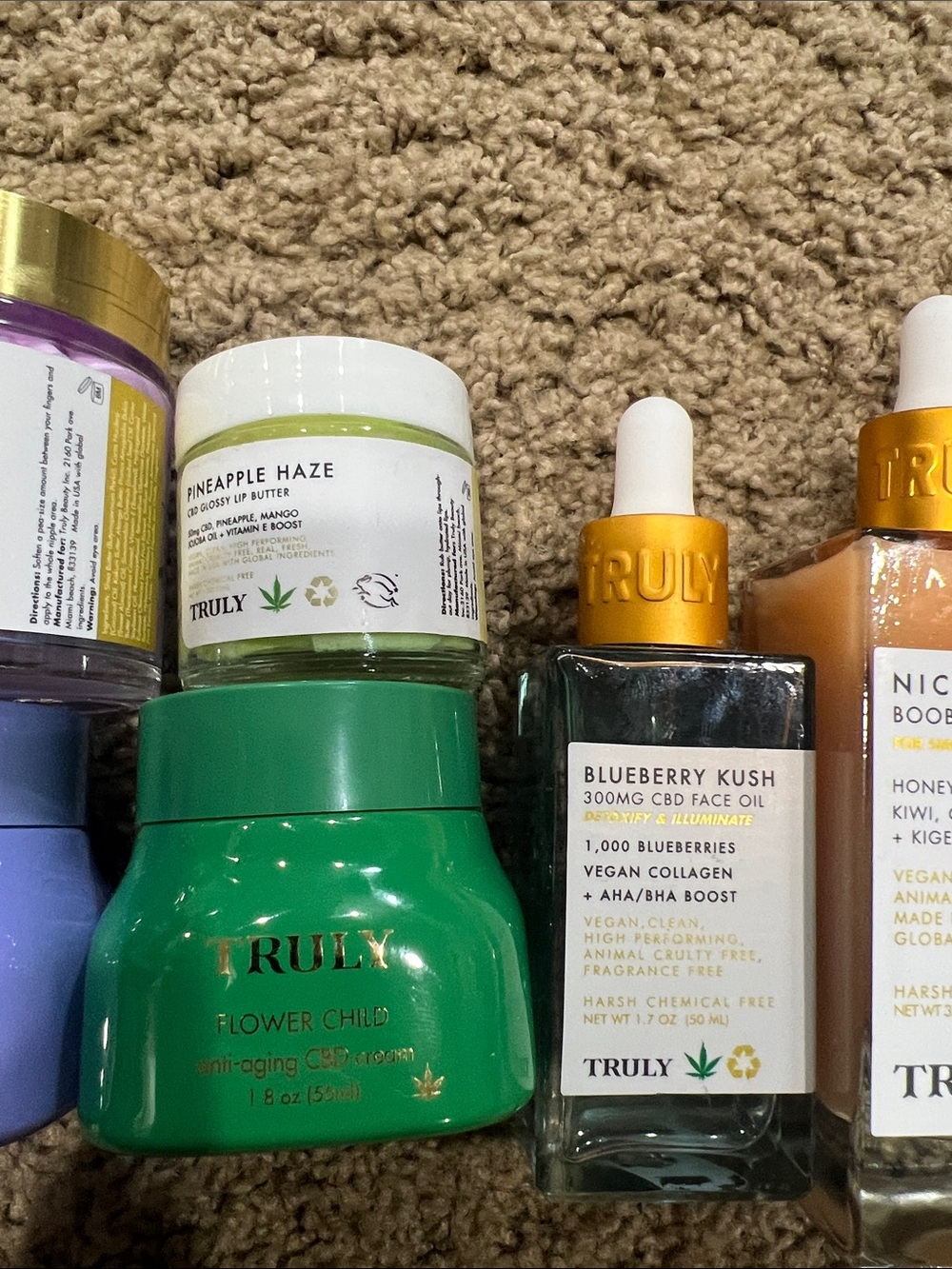 TRULY Skincare Set - Lavender, Green, Pink, Gold & Clear Bottles - Picture 3 of 5